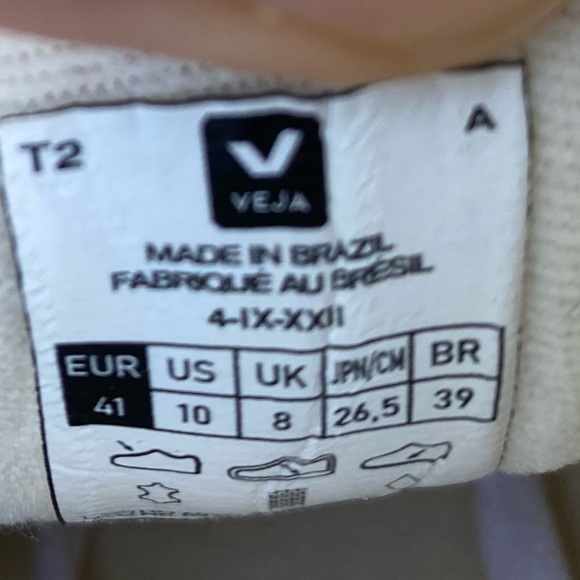 Veja Campo ChromeFree Sneakers Women's Size 10 White Pink Athletic Leather Shoes - Picture 14 of 14